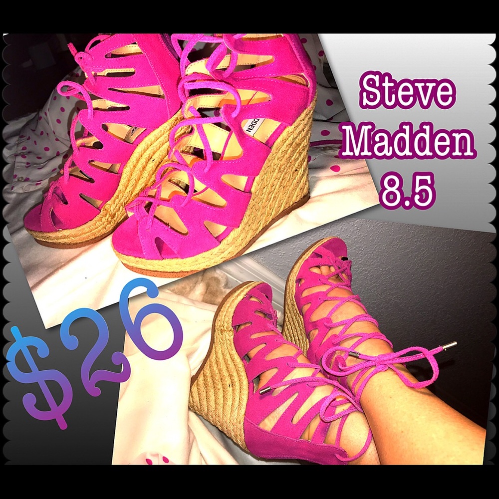 Steve Madden 8.5 Platforms Pink